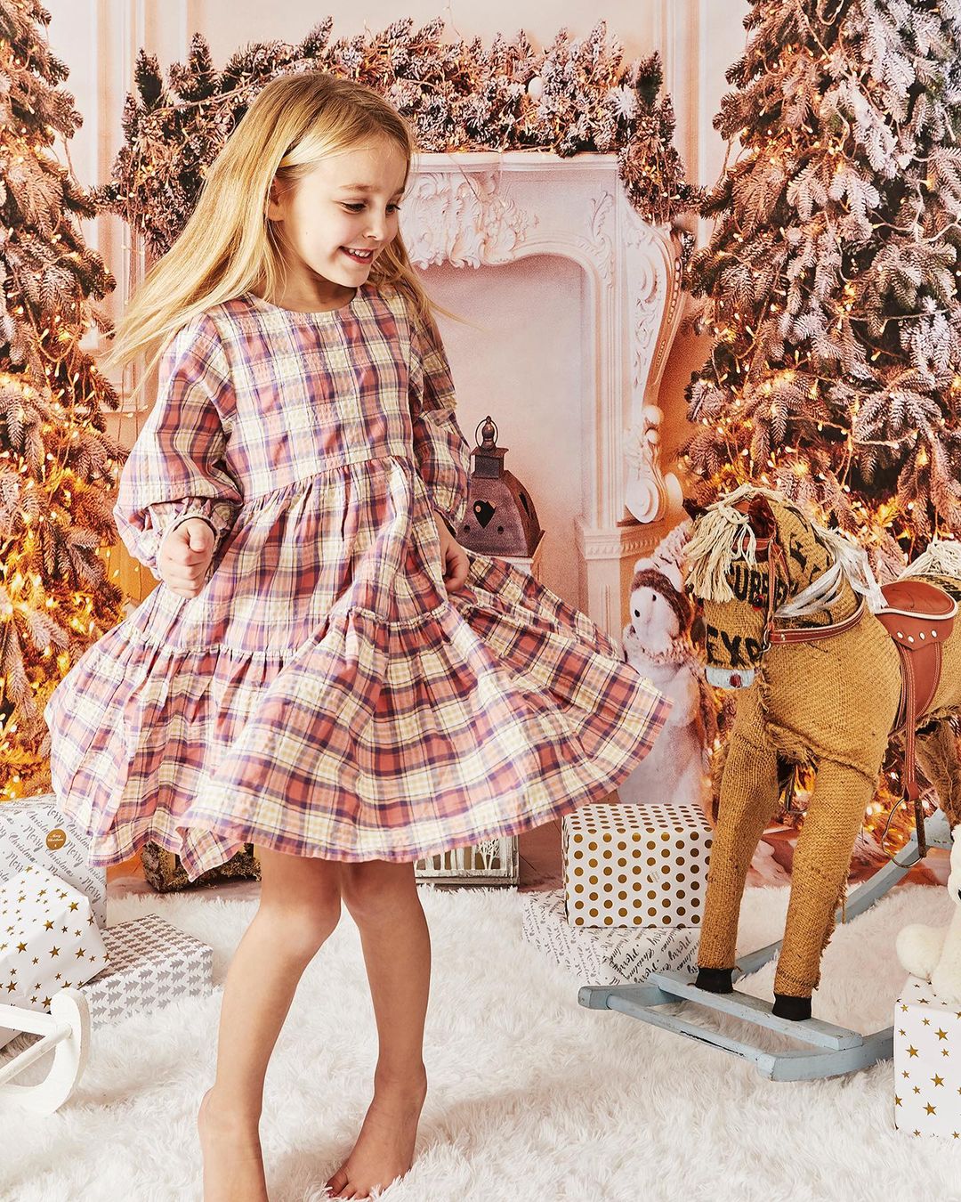 Kate toile de fond de cheminée blanche de Noël pour la photographie - Kate Backdrop FR