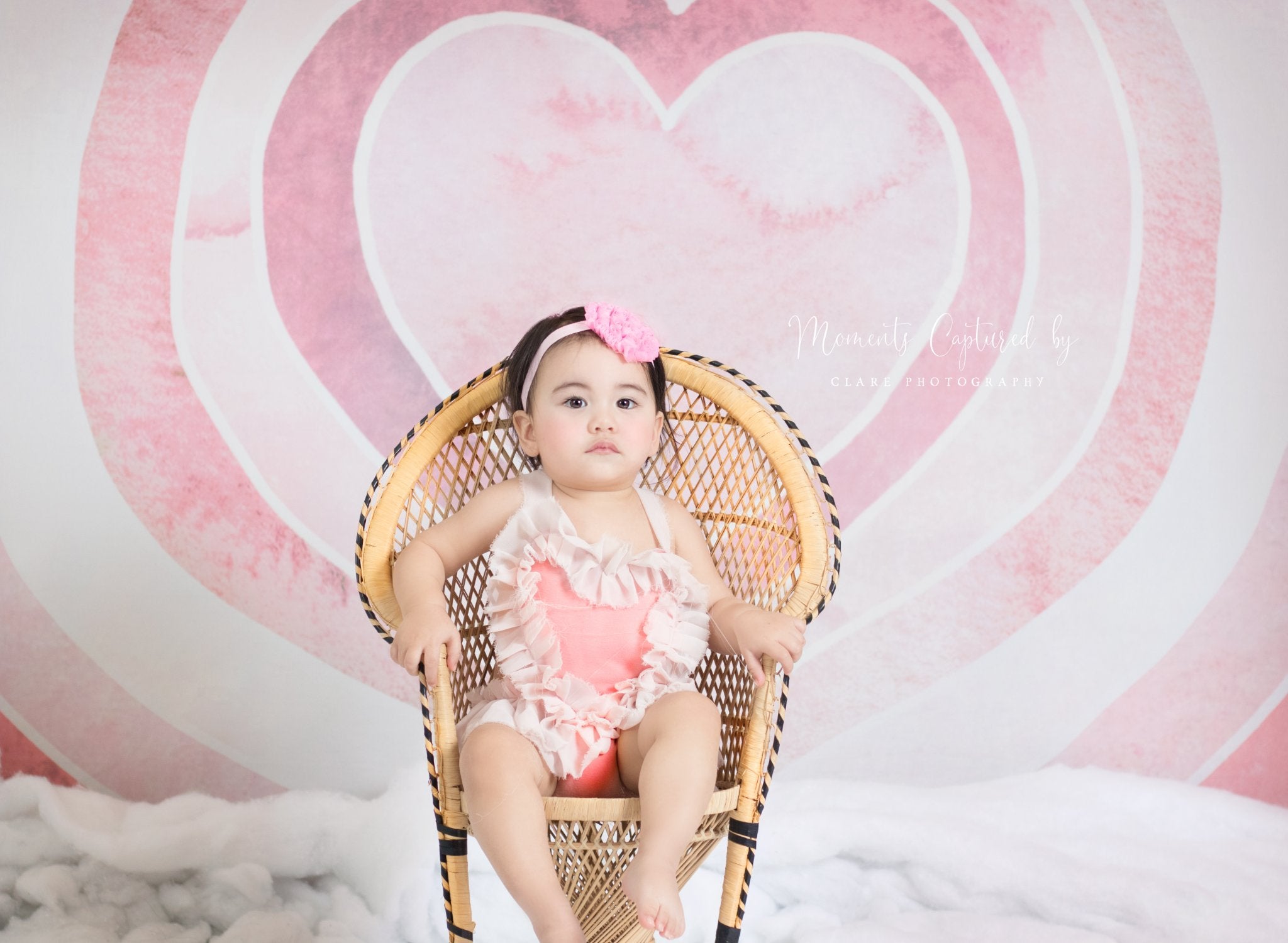 Kate Coeur Aquarelle Saint-Valentin Toile de fond conçu par Mandy Ringe - Kate Backdrop FR