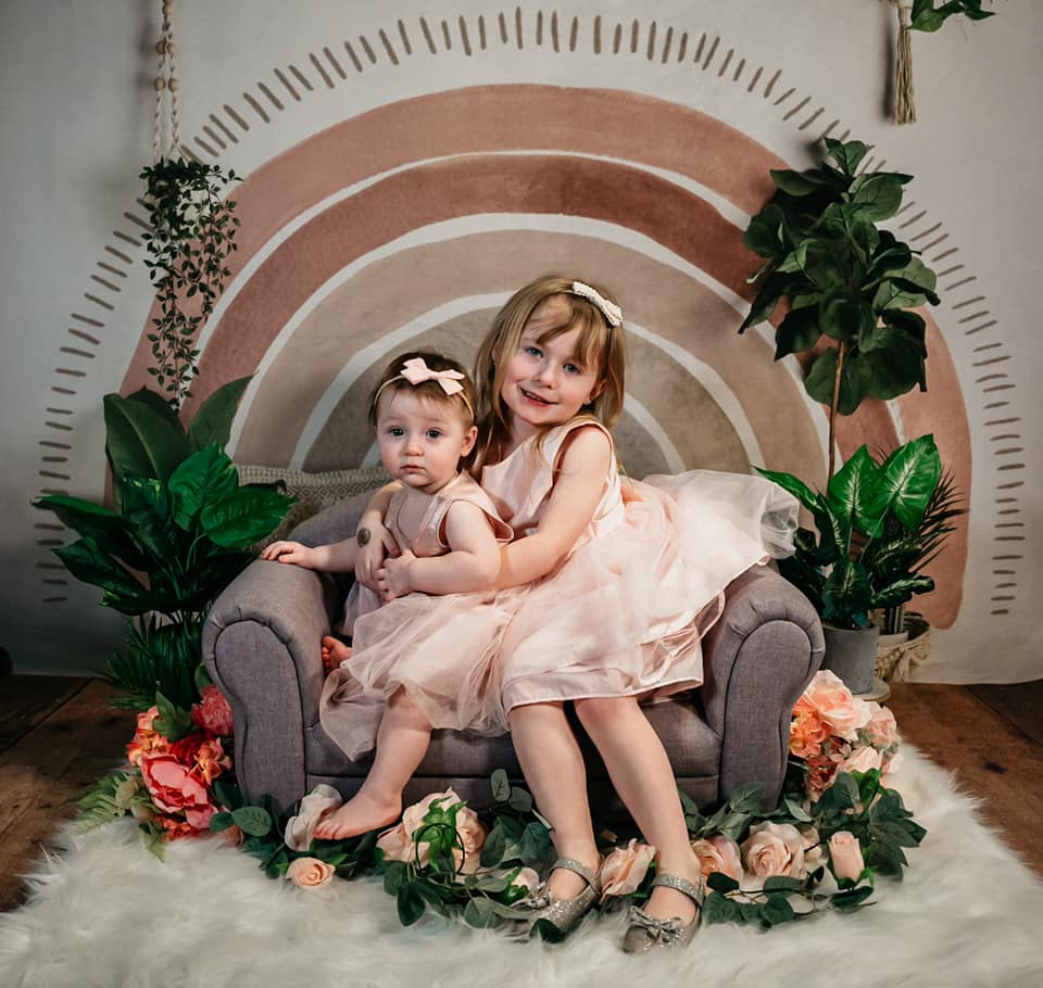 Kate Boho Arc-en-ciel Oreiller Toile de fond conçu par Mandy Ringe - Kate Backdrop FR