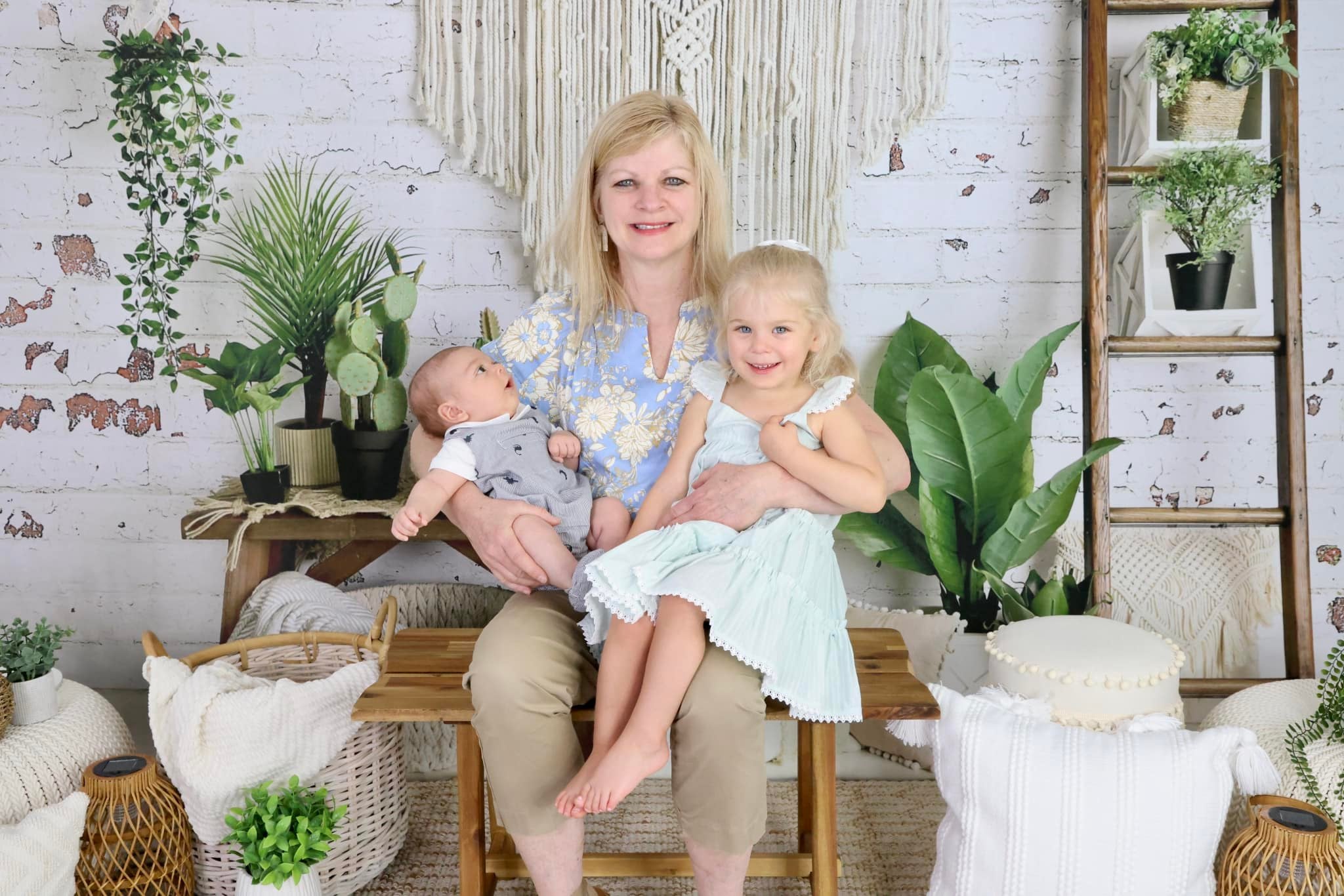 Kate Printemps Boho Macramé Chambre Toile de fond conçu par Mandy Ringe photographie - Kate Backdrop FR