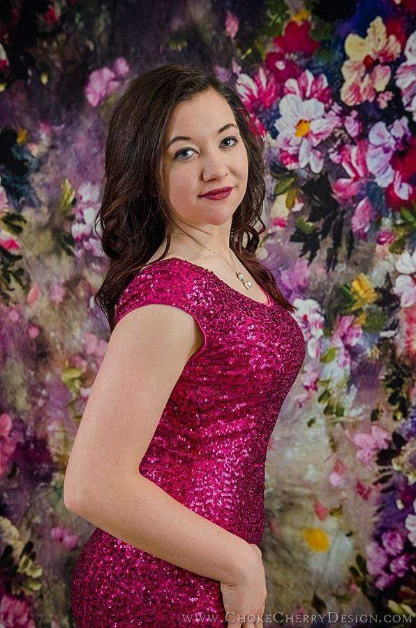 Katebackdrop£ºKate Fantasy Purple Flowers Valentines background for Photography