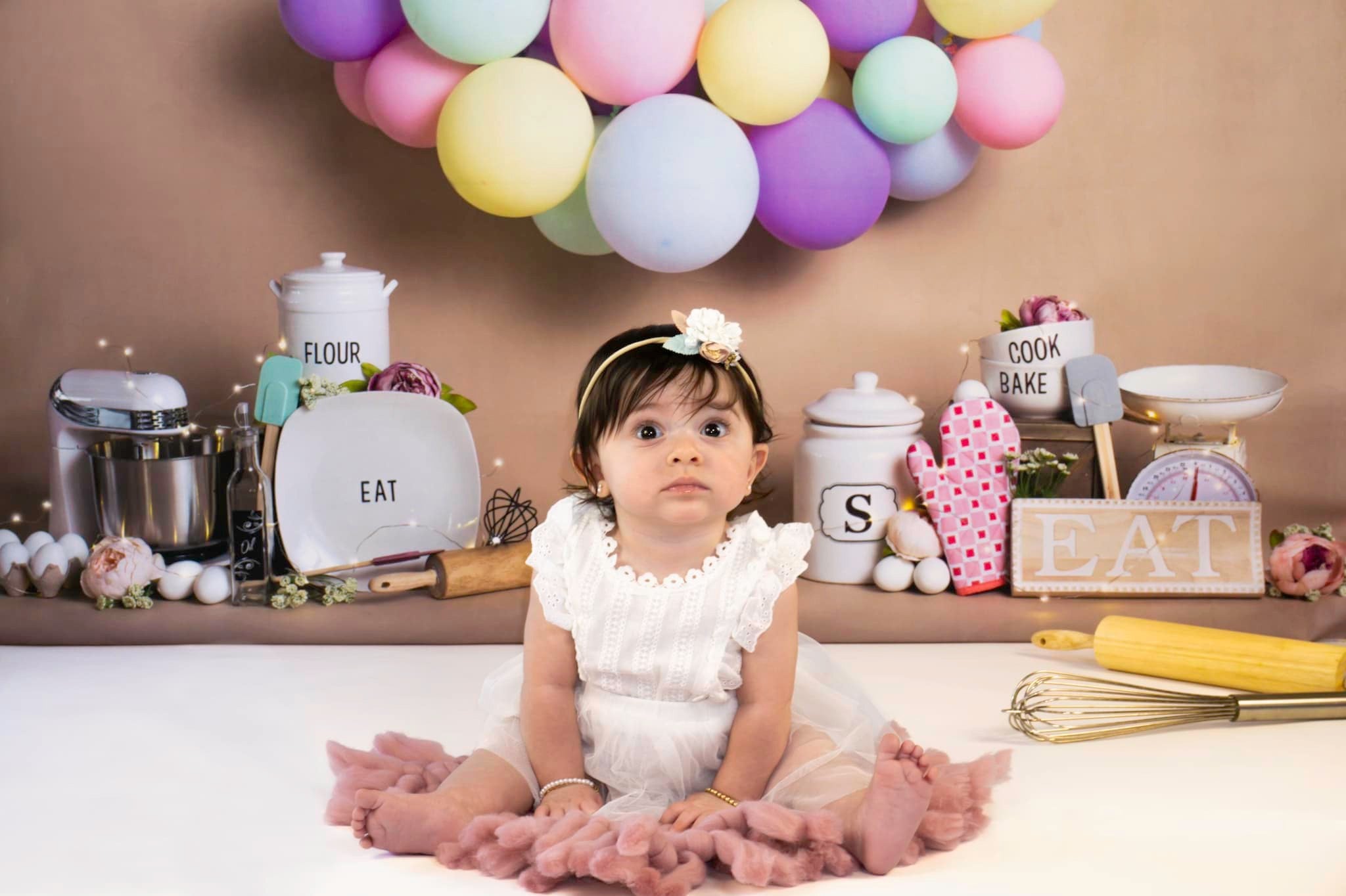 Kate Anniversaire Pâtisserie Enfant Toile de fond conçu par Megan Leigh - Kate Backdrop FR