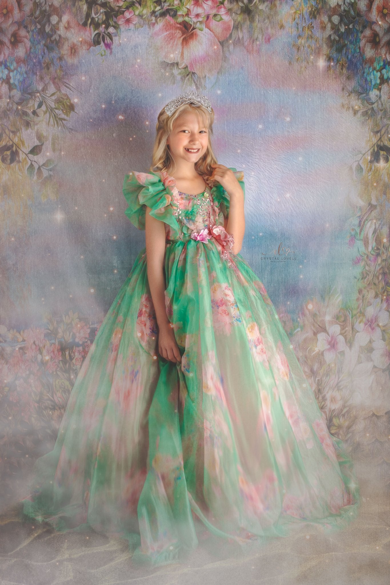 Kate Vintage Fleur Bokeh Printemps Toile de fond conçue par JFCC - Kate Backdrop FR