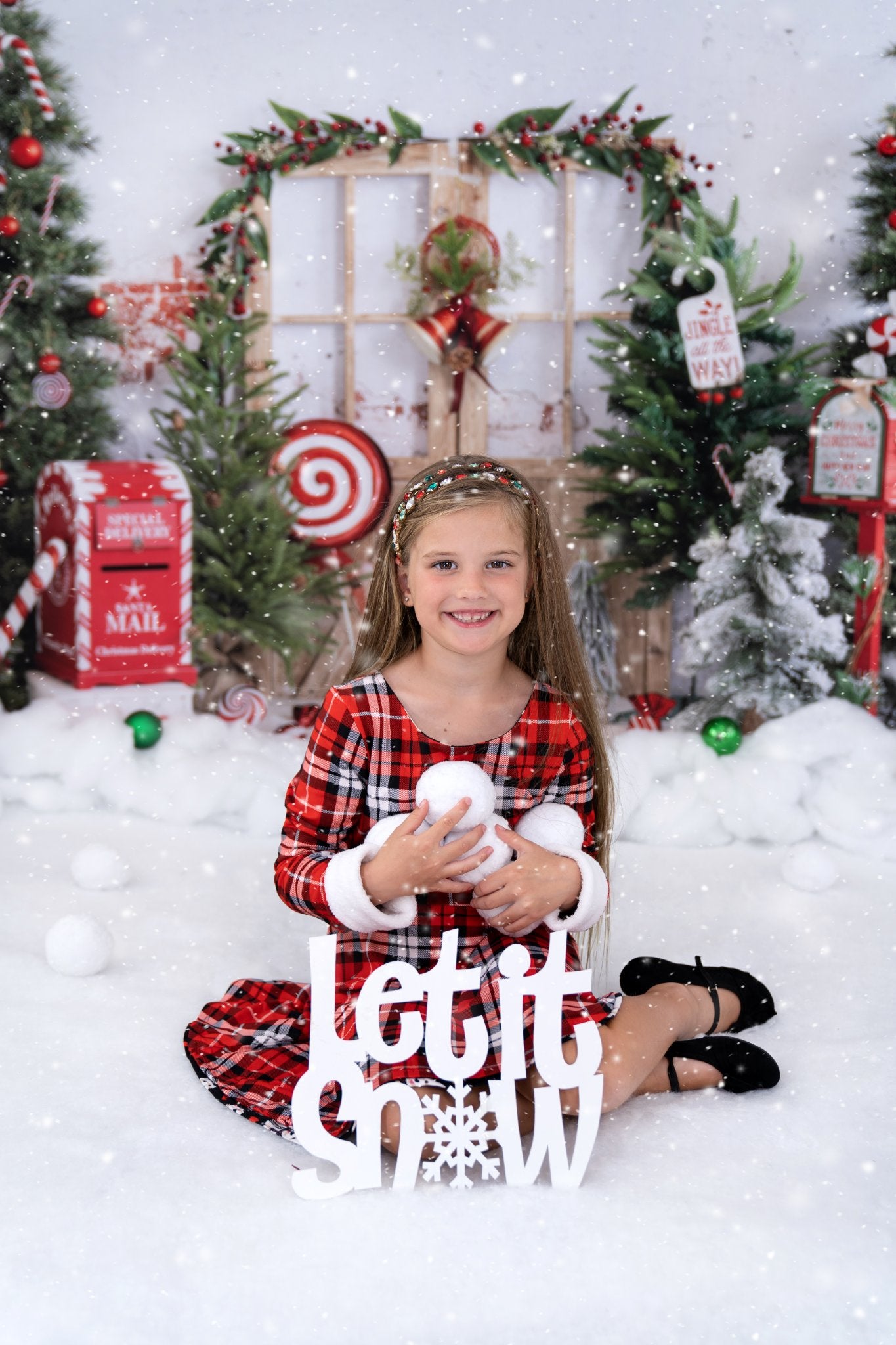 Kate Neige Arbre de Noël Hiver Toile de fond conçue par Emetselch - Kate Backdrop FR