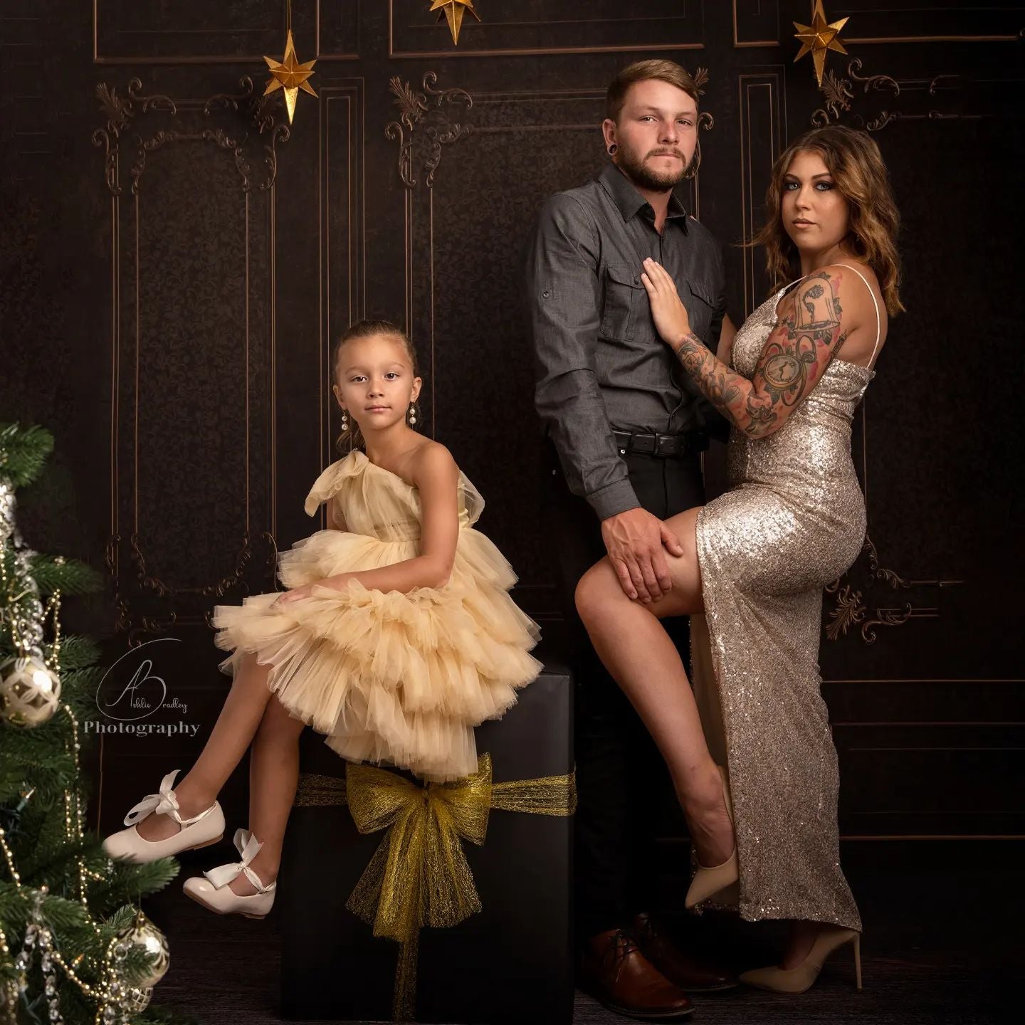 Kate Or Noir Mur Rétro Vintage Toile de fond pour la photographie - Kate Backdrop FR