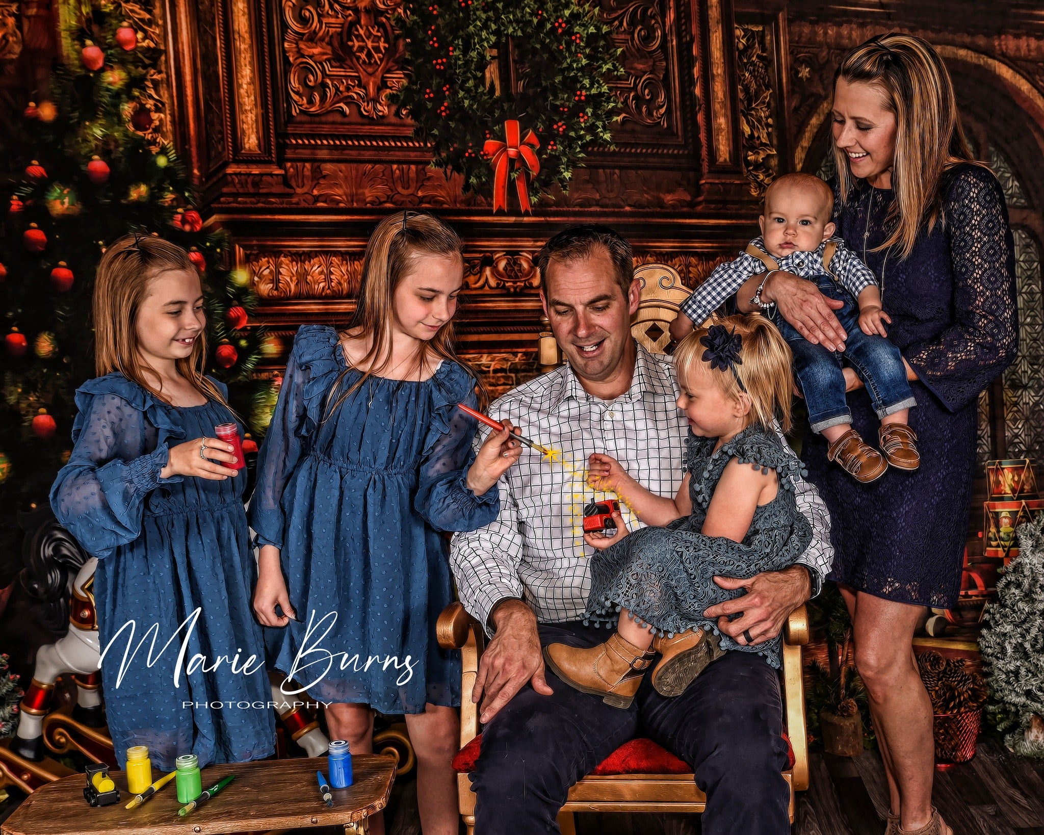 Kate Décorations Sapin de Noël Cheminée Toile de fond pour la photographie - Kate Backdrop FR