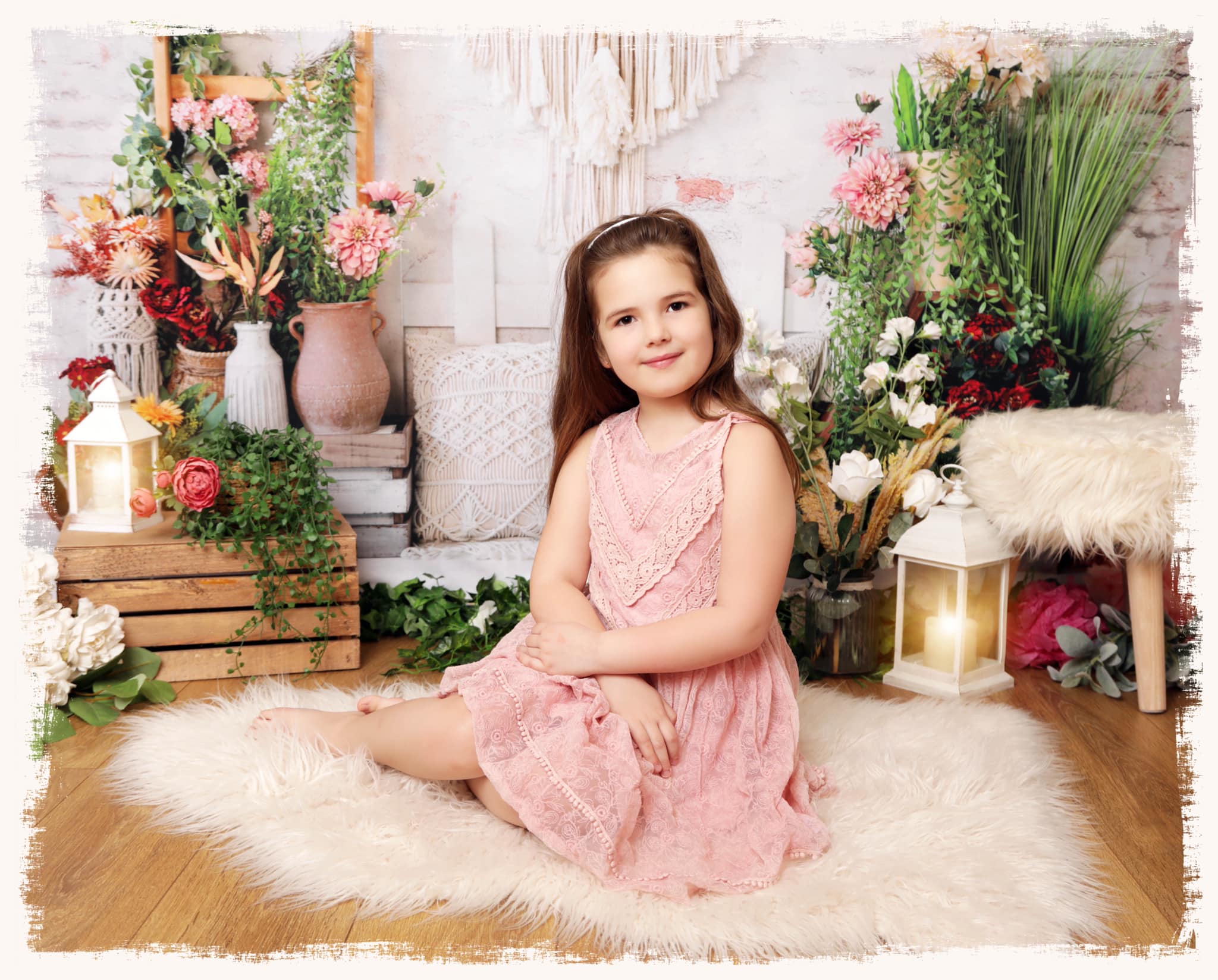 Kate Fleurs Boho Printemps Fête des mères Toile de fond conçue par Emetselch - Kate Backdrop FR