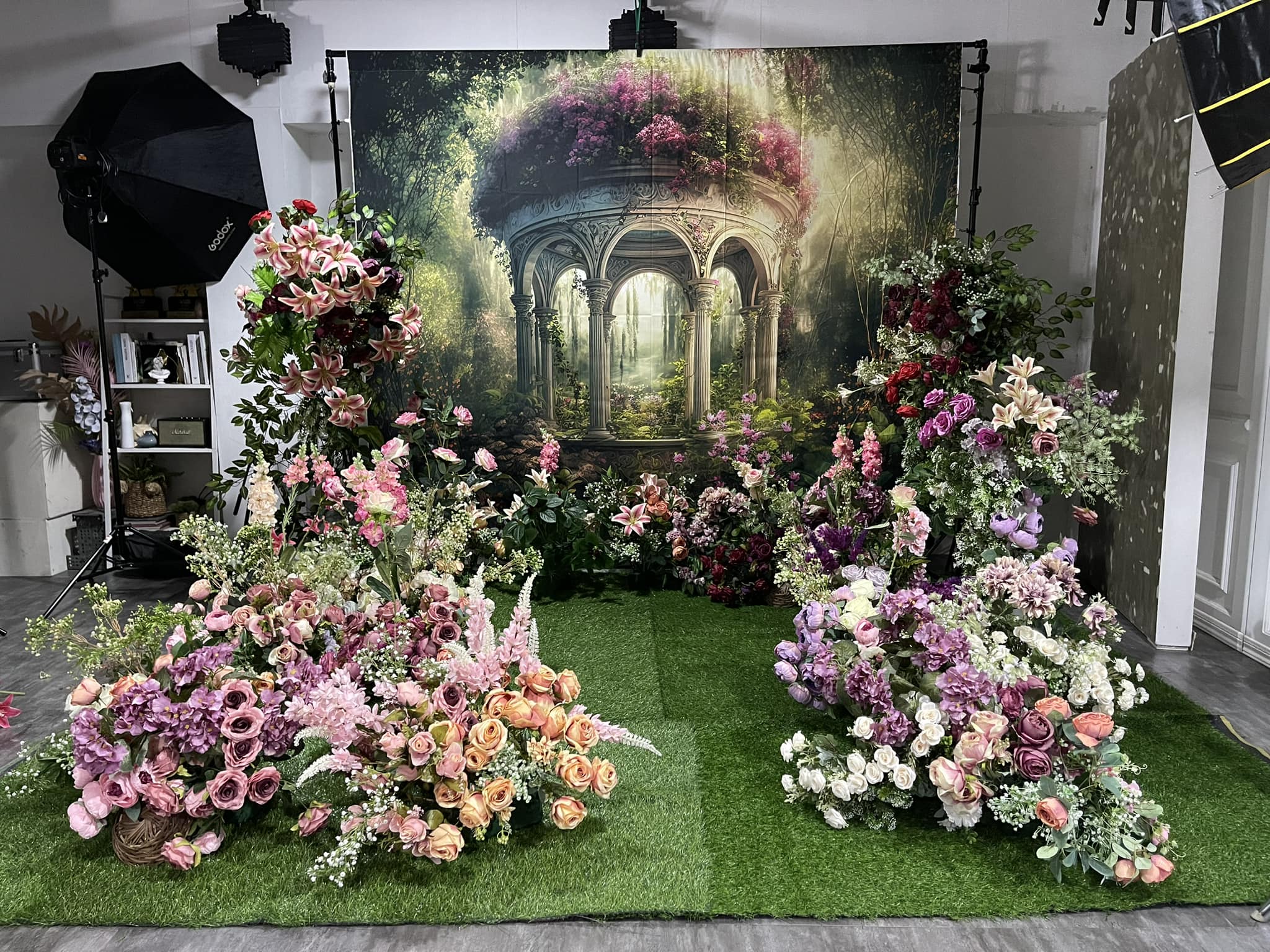 Kate Jardin fantastique Printemps Fleurs Toile de fond conçu par Candice Compton