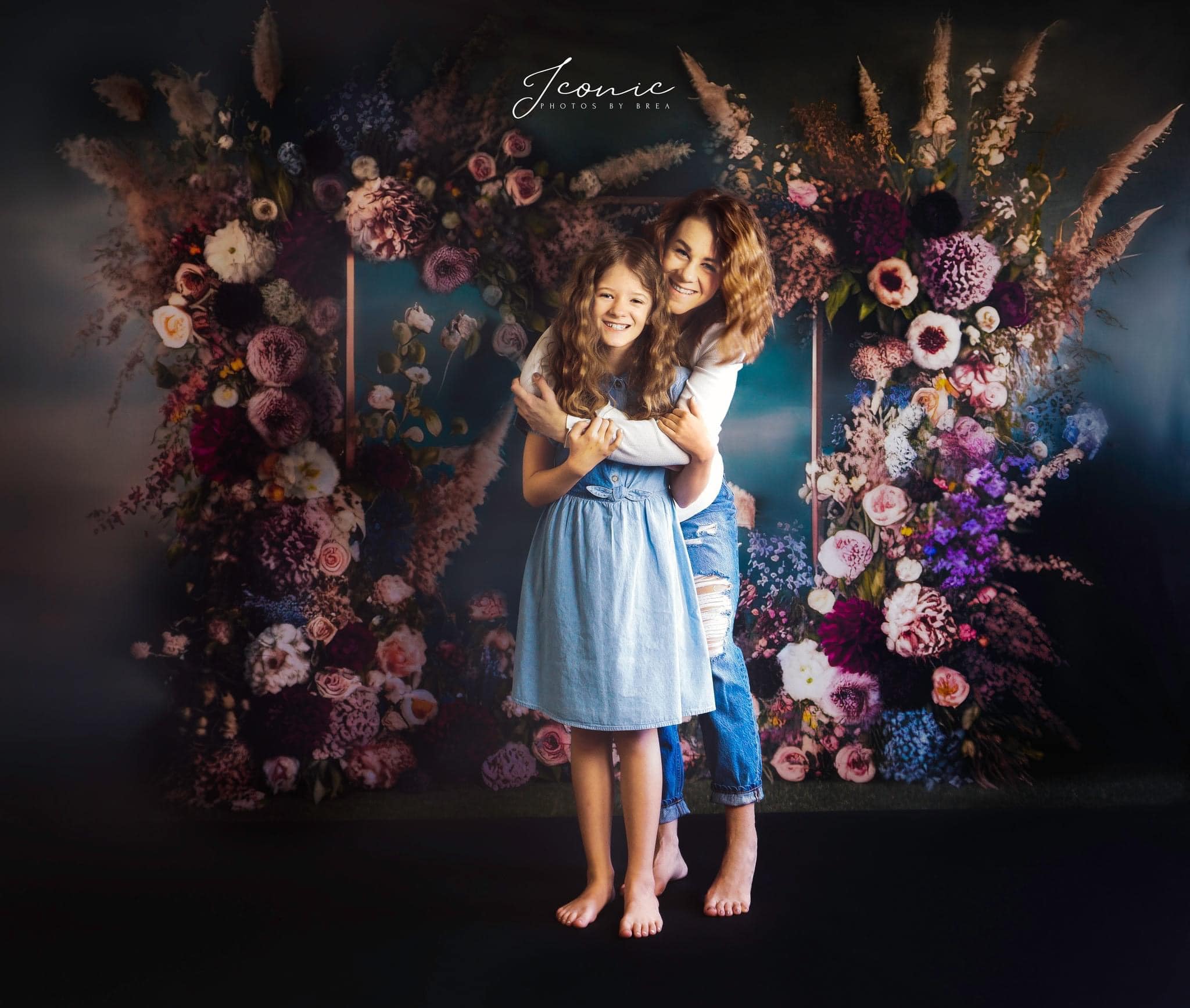 Kate Cadre Beaux-Arts Fleurs Printemps Toile de fond conçue par Mini MakeBelieve - Kate Backdrop FR
