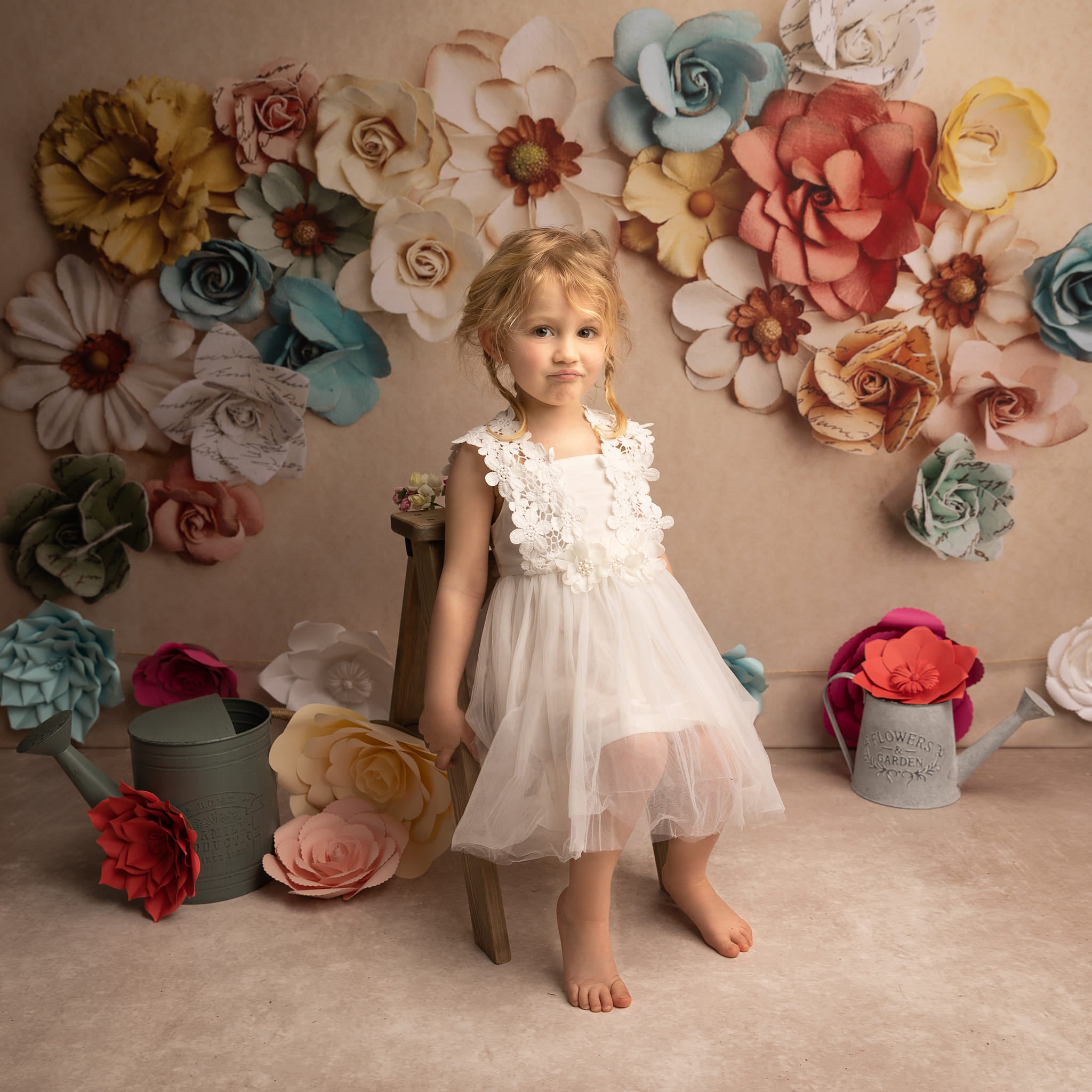 Kate Fleurs murales 3D Toile de fond pour la photographie conçue par Melissa King - Kate Backdrop FR