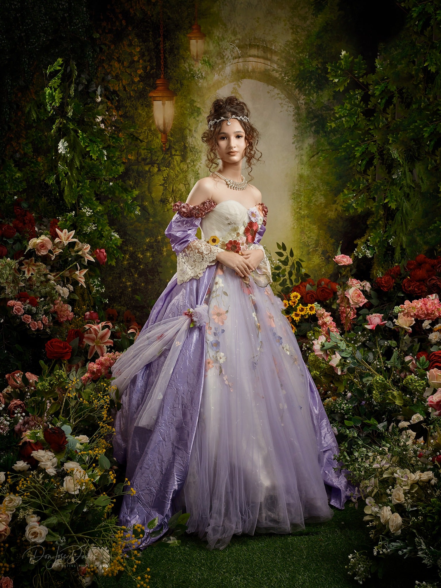 Kate Printemps Vert Onirique Conte de fées Toile de fond pour la photographie - Kate Backdrop FR
