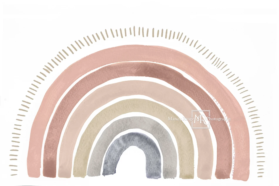 Kate Arc-en-ciel Boho Toile de fond conçue par Mandy Ringe - Kate Backdrop FR