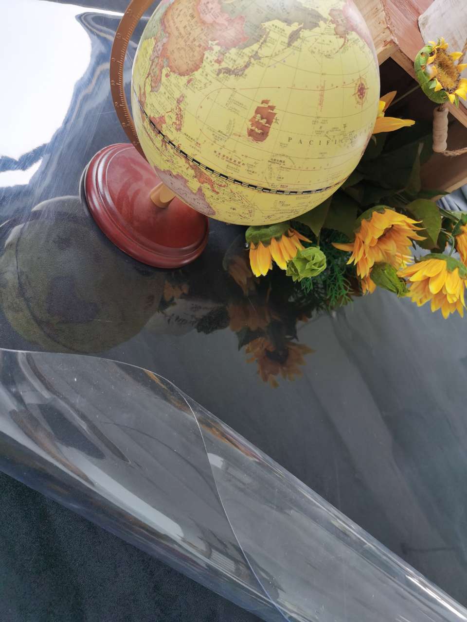 Kate Tapis de sol en Caoutchouc PVC Transparent réfléchissant pour la photographie - Kate Backdrop FR