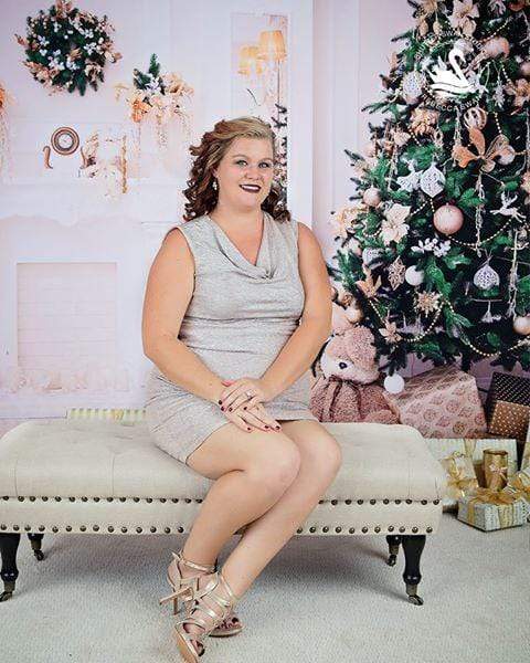 Katebackdrop¡êoKate Christmas Tree Decoration Fireplace Backdrop Studio Props