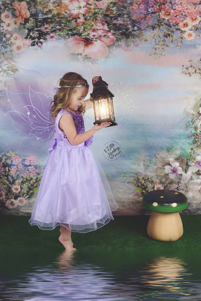 Katebackdrop£ºKate Vintage Flowers Bokeh Smog Backdrop for Photography Designed by JFCC