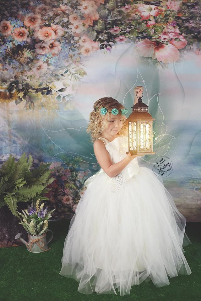 Katebackdrop£ºKate Vintage Flowers Bokeh Smog Backdrop for Photography Designed by JFCC