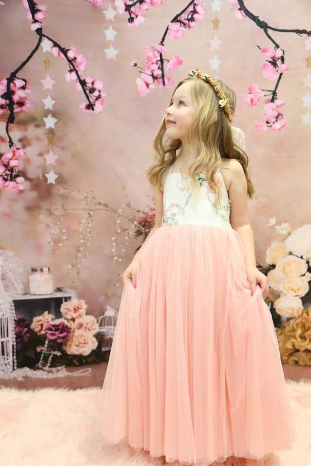 Katebackdrop£ºKate floral antique pink for cake smash backdrop designed by Studio Gumot