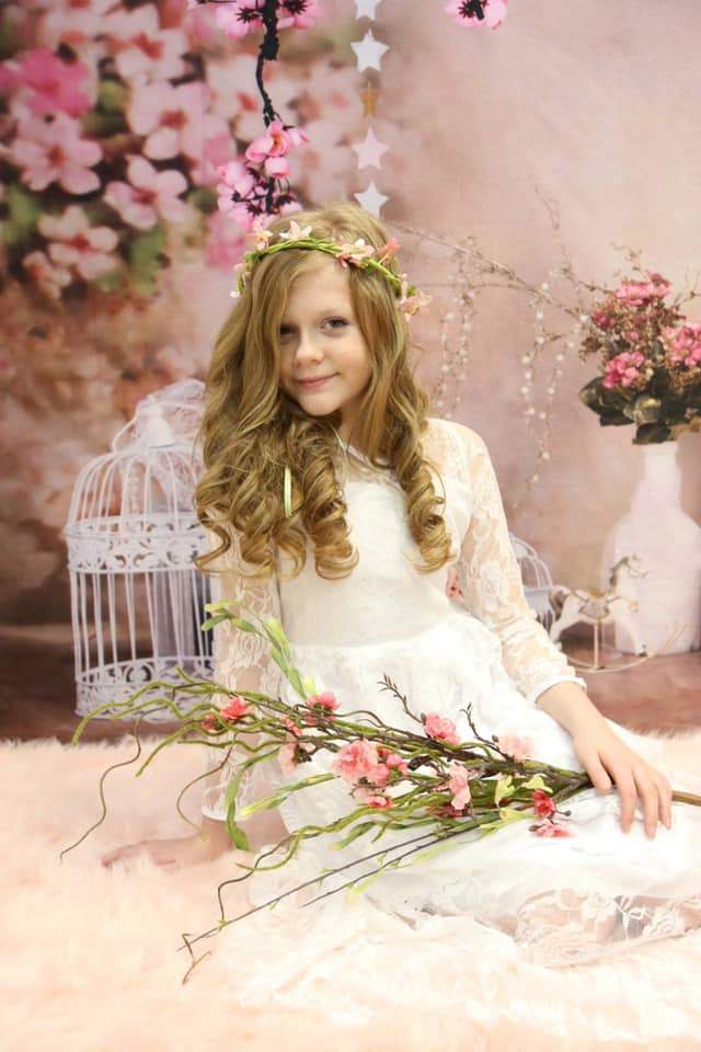 Katebackdrop£ºKate floral antique pink for cake smash backdrop designed by Studio Gumot