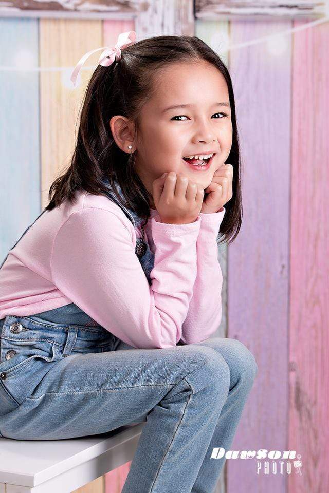 Katebackdrop£ºKate Birthday Baby Colorful Wood Wall with Window Easter Backdrop for Children Designed by JFCC