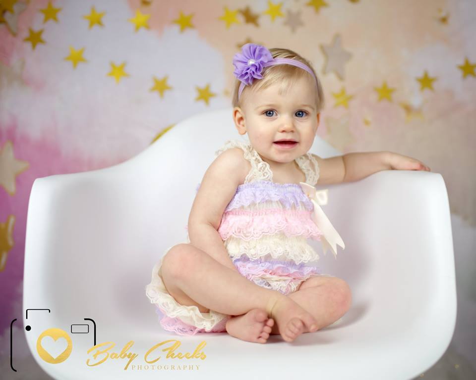 Katebackdrop£ºKate Twinkle Sky Cloud rainbow with the gold stars cake smash backdrop designed by Jerry_Sina