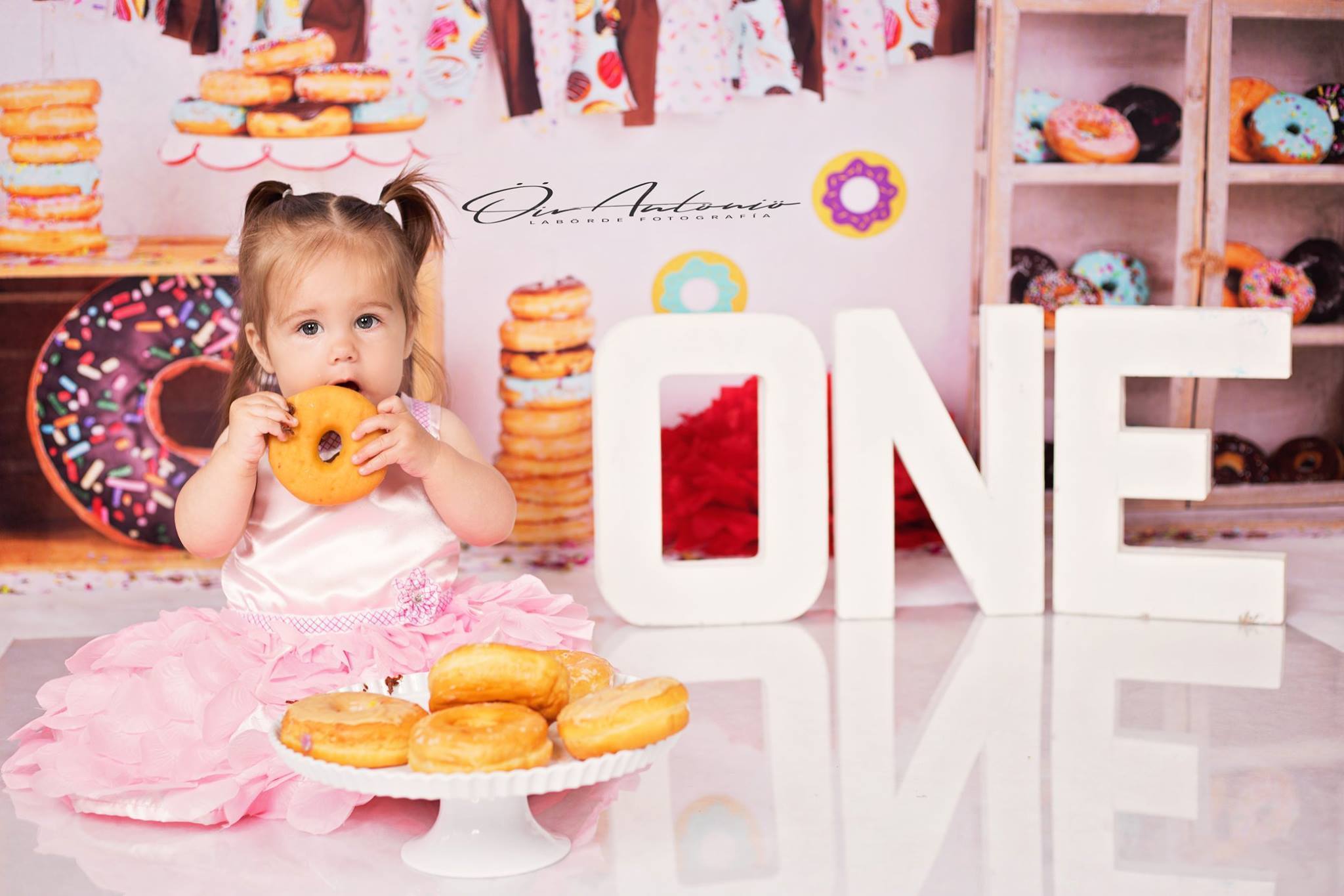 Kate Bannière Beignets au chocolat Enfant Toile de fond pour la photographie - Kate Backdrop FR