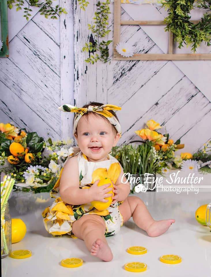 Kate Citron Marguerite Été Bois Rétro Toile de fond pour la photographie - Kate Backdrop FR