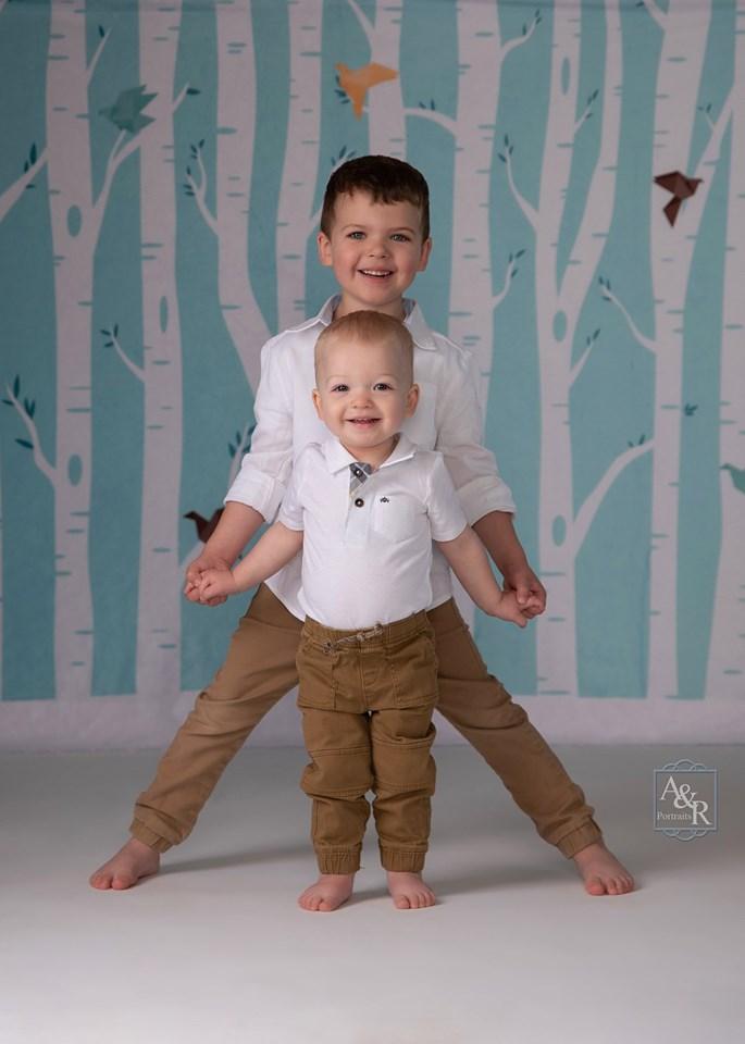 Katebackdrop£ºKate Origami Birds in Birch Forest Backdrop for Photography Designed by Amanda Moffatt