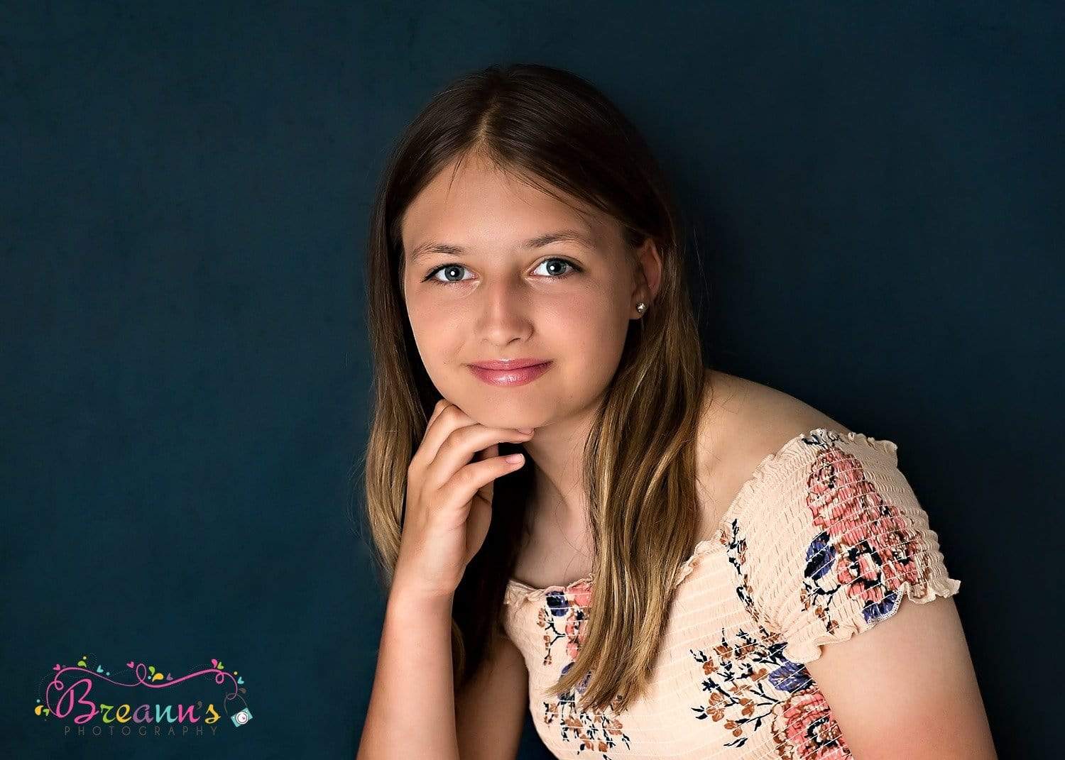 Katebackdrop£ºKate Dark Cold Blue-Black Abstract Backdrop for Portrait Photography