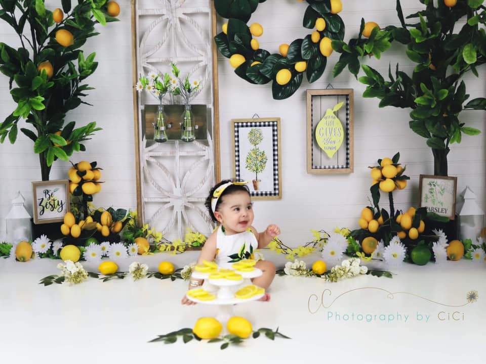 Katebackdrop£ºKate Lemon Be Zesty Spring Backdrop for Photography