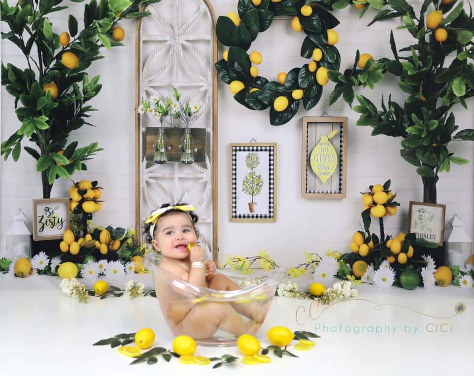 Katebackdrop£ºKate Lemon Be Zesty Spring Backdrop for Photography