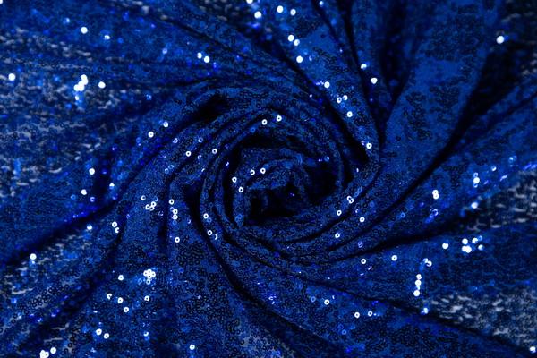 Kate toile de fond en tissu à paillettes de photographie bleue pour la fête, l'événement