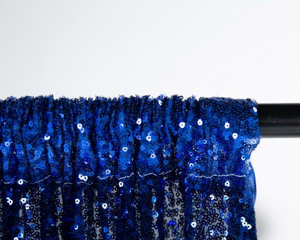 Kate toile de fond en tissu à paillettes de photographie bleue pour la fête, l'événement