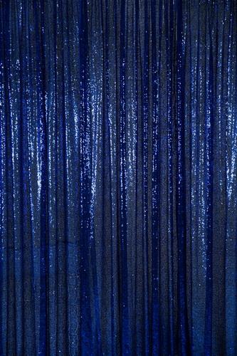 Kate toile de fond en tissu à paillettes de photographie bleue pour la fête, l'événement