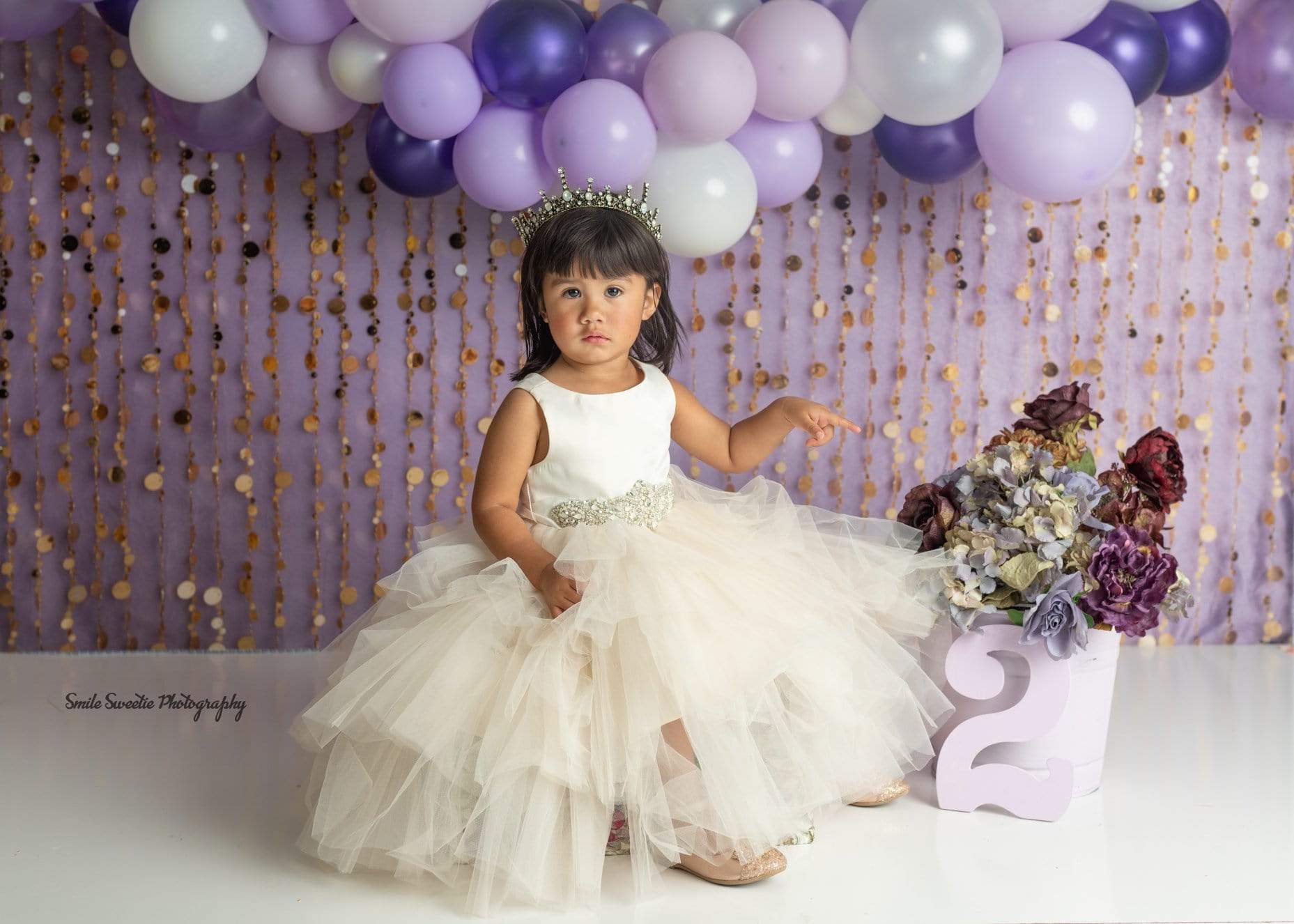 Katebackdrop£ºKate Purple Gold Dots Children Backdrop for Photography Designed by Lisa B