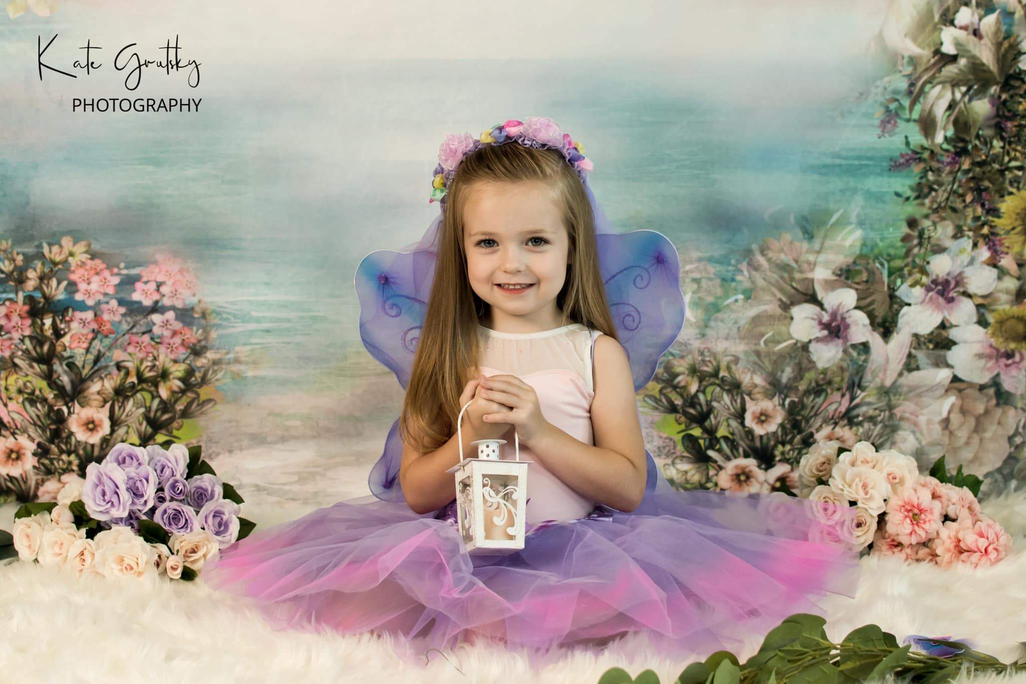 Katebackdrop£ºKate Vintage Flowers Bokeh Smog Backdrop for Photography Designed by JFCC