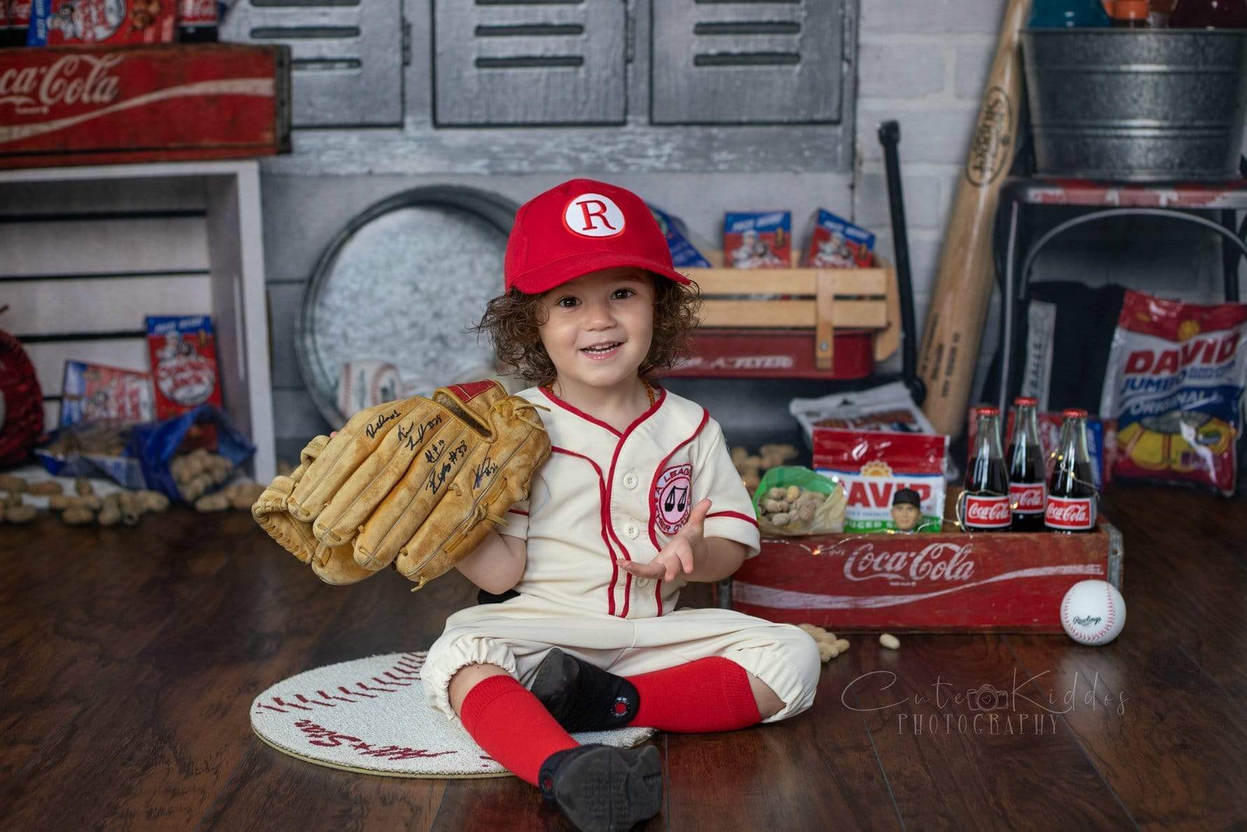Katebackdrop£ºKate Vintage Baseball Sport Backdrop for Photography Designed By Erin Larkins