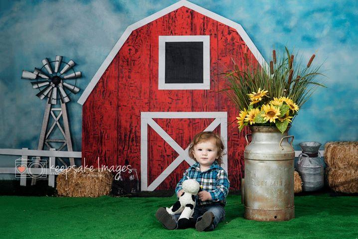 Katebackdrop£ºKate Barnyard Fun Children Summer Backdrops Designed by Arica Kirby