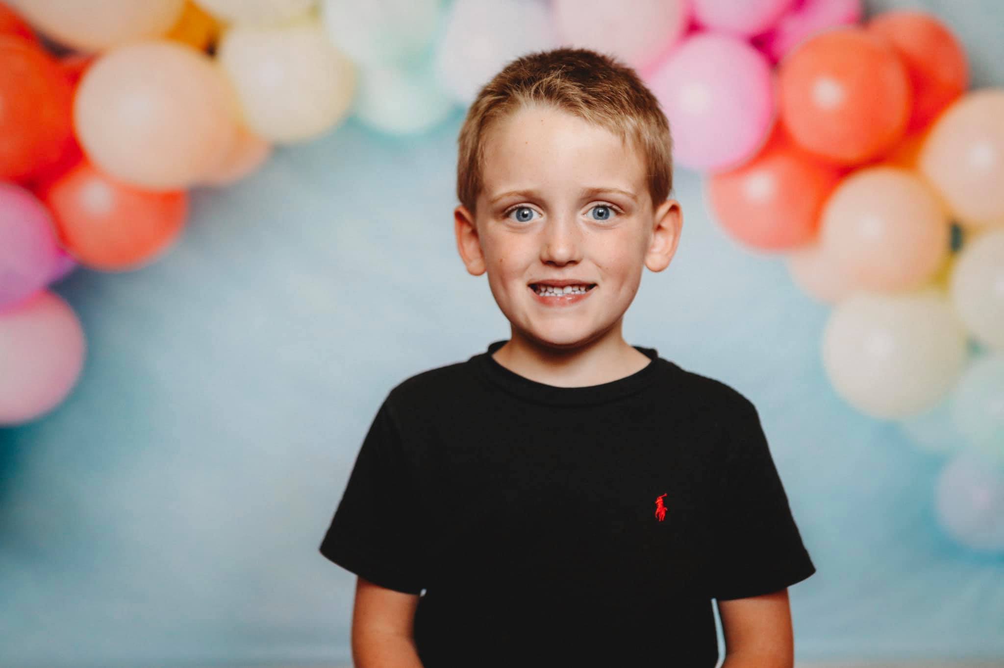 Katebackdrop£ºKate Rainbow Balloons Birthday Children Backdrop for Photography Designed by Kerry Anderson