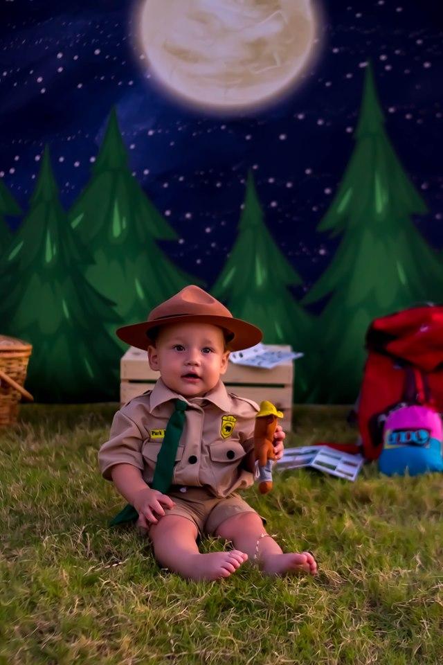 Katebackdrop£ºKate Christmas Farm Night with Moon Backdrop Designed By Jerry_Sina