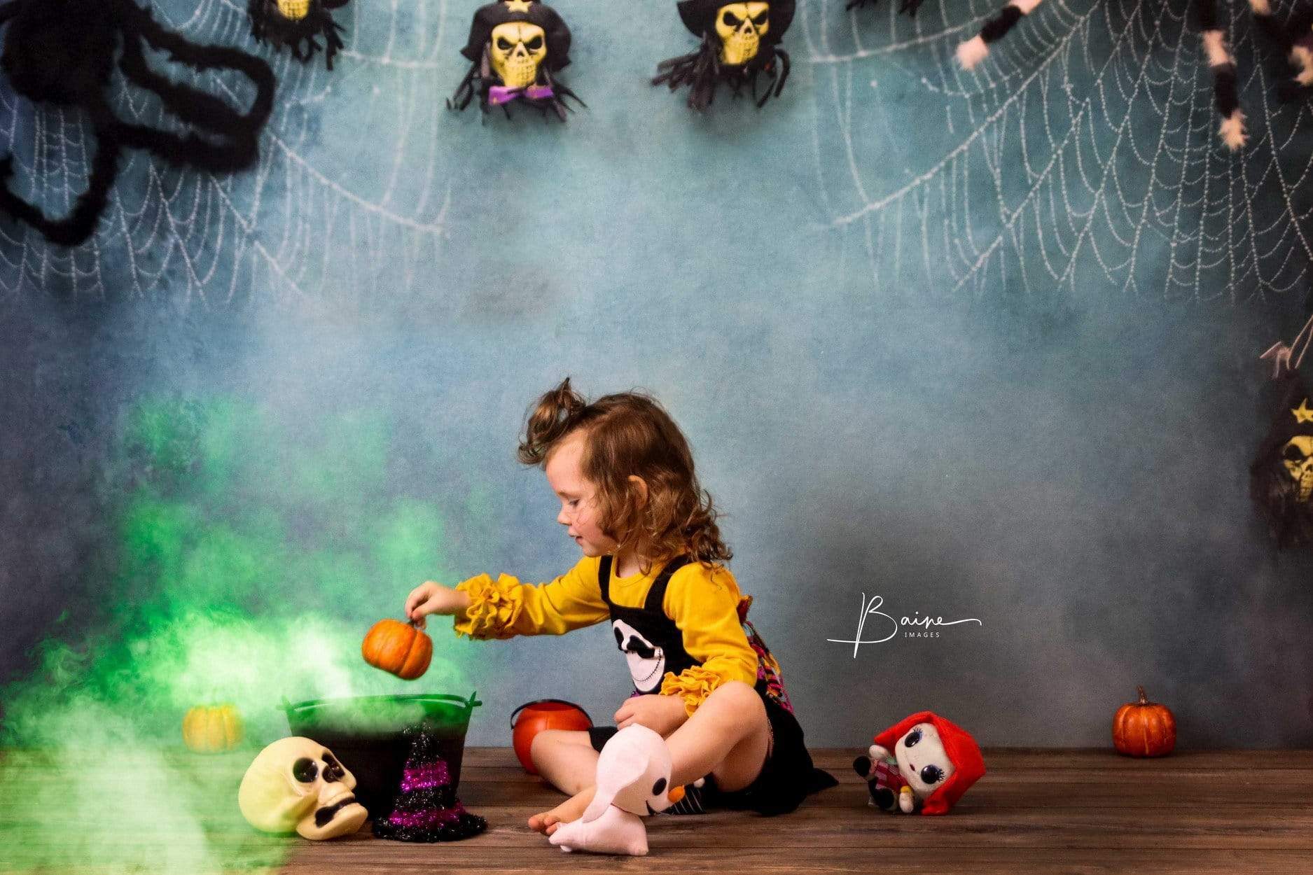 Katebackdrop£ºKate Halloween Spider Web Props Backdrop Photography Designed By Jerry_Sina