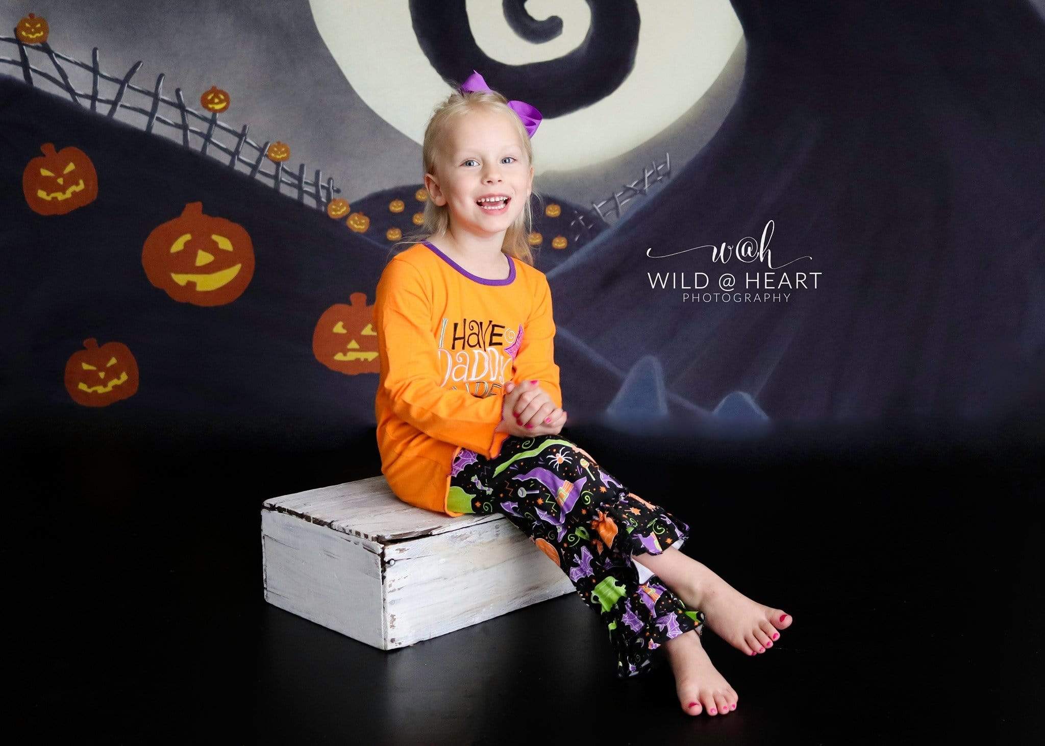 Katebackdrop£ºKate Halloween Pumpkin Garden Backdrop for Photography Designed By Leann West