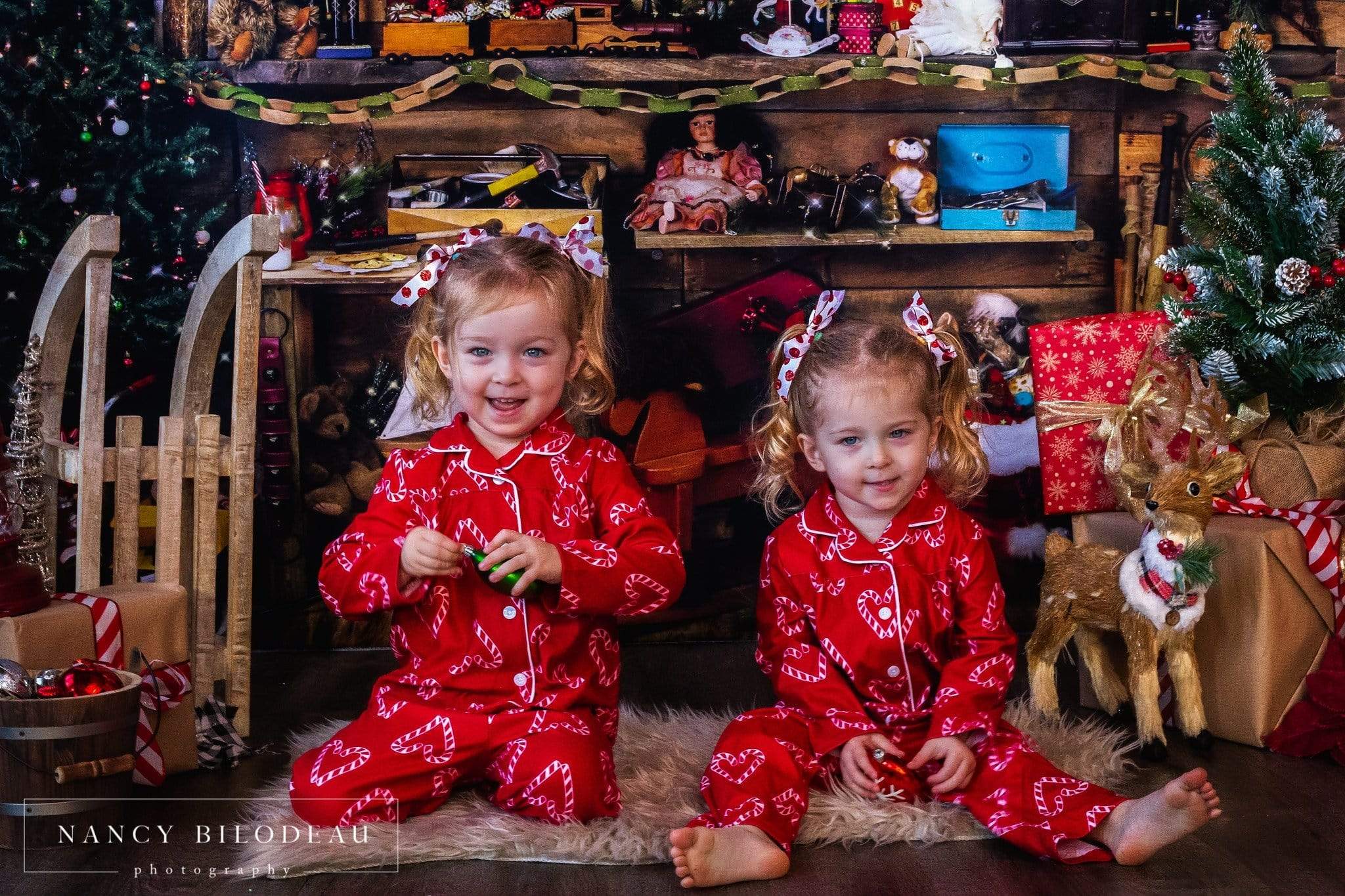 Katebackdrop£ºKate Christmas Santas Workshop Backdrop designed by Arica Kirby