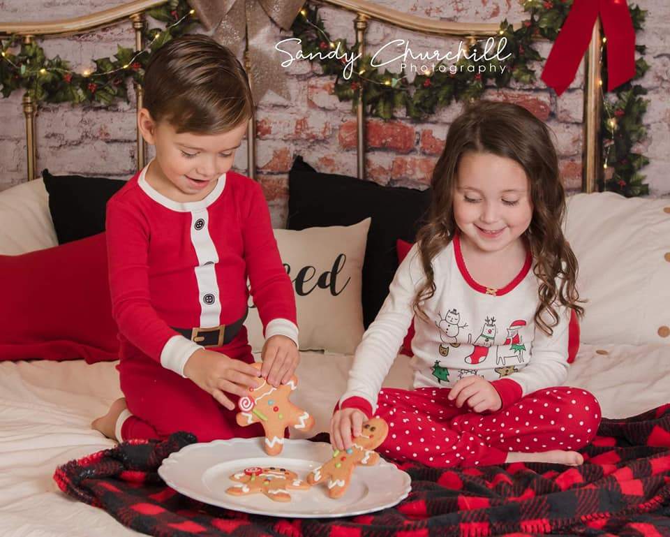 Katebackdrop鎷㈡綖Kate Half Brass Bed with Ivy Headboard Brick Wall Backdrop Designed by Pine Park Collection