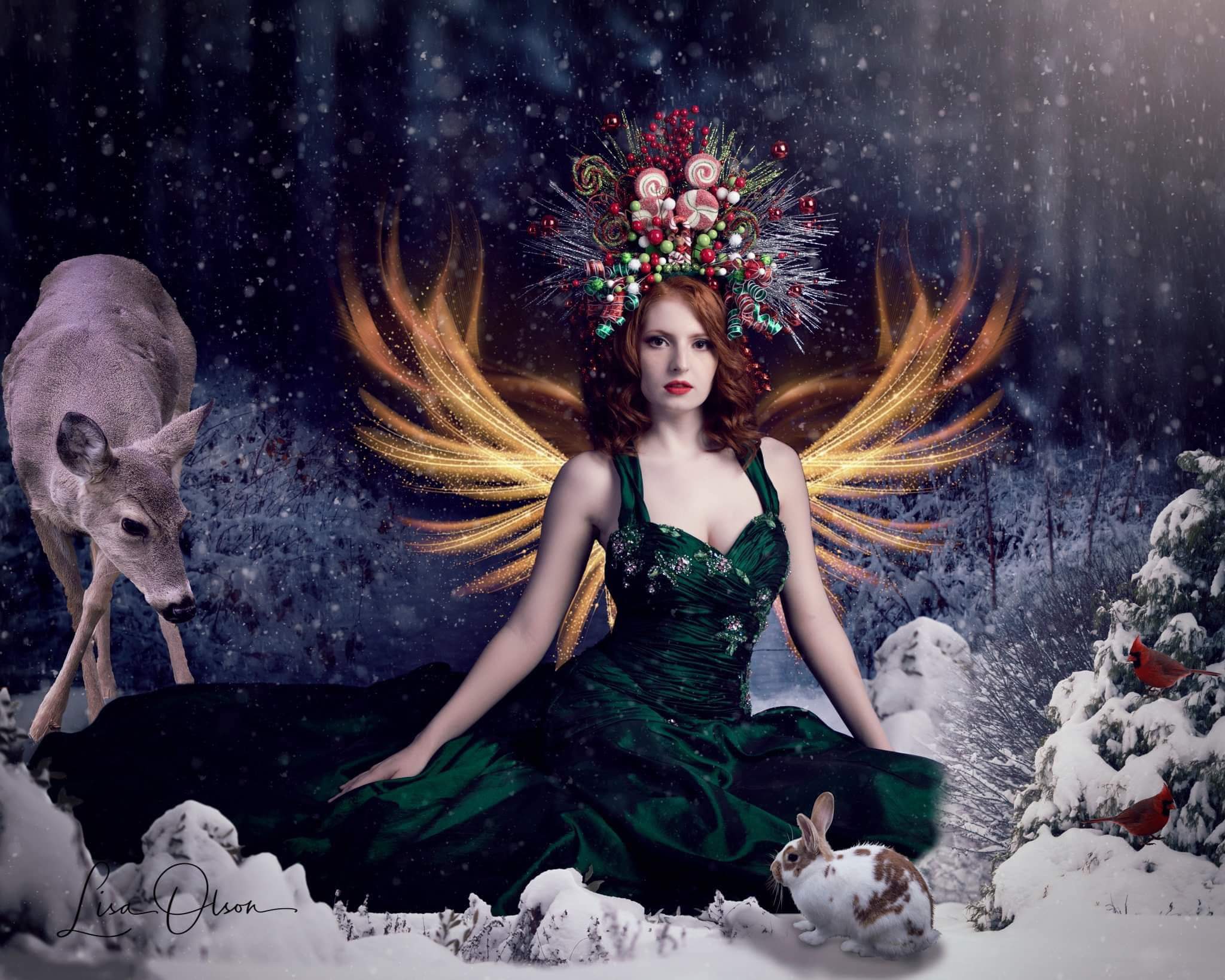 Katebackdrop£ºKate Winter Snowy Forest Backdrop for Photography Designed By Jerry_Sina