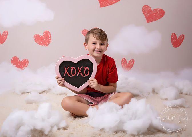 Katebackdrop£ºKate La Saint-Valentin Red Hearts Backdrop Designed By Jerry_Sina