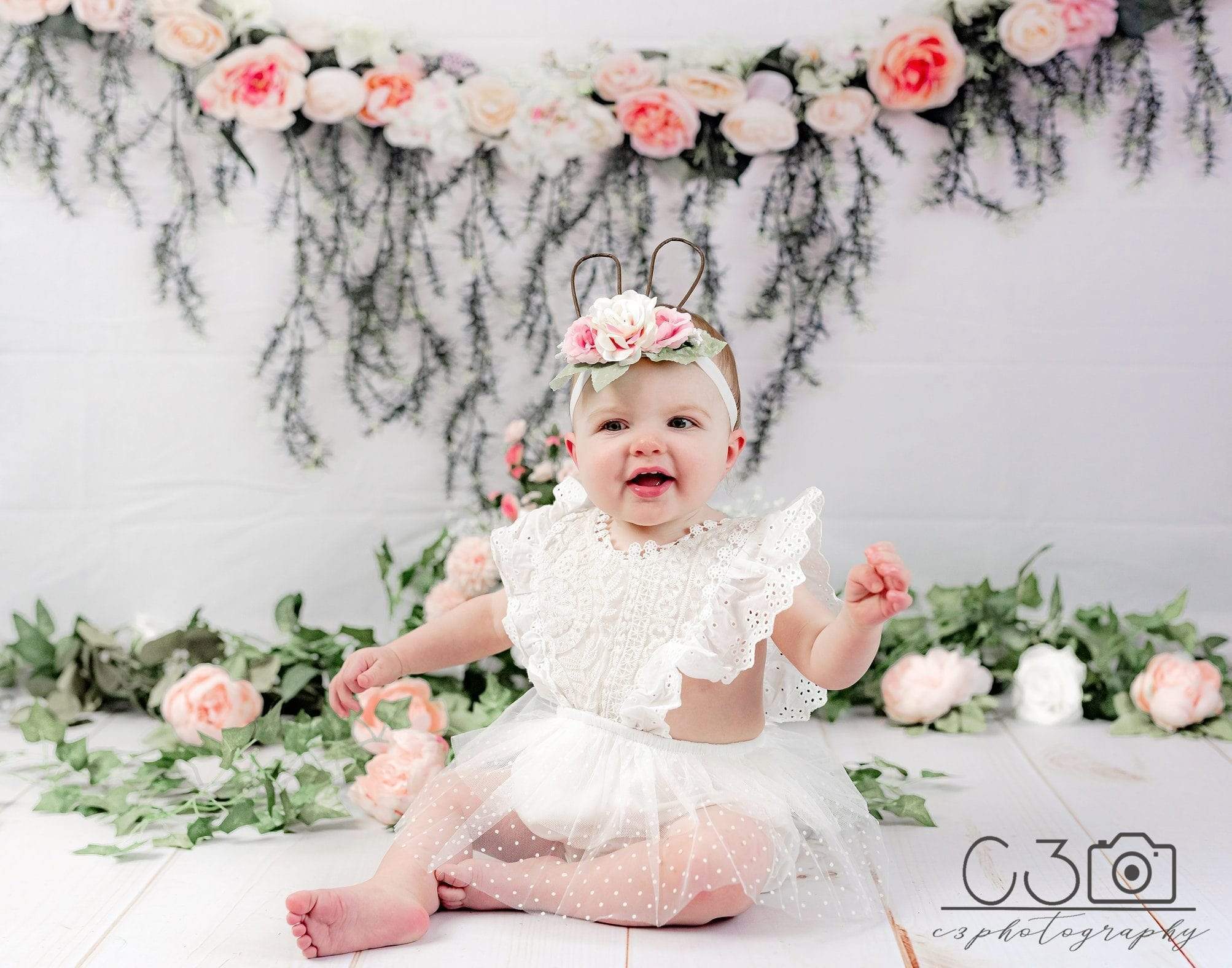 Kate Rose Guirlande Fête des mères Toile de fond pour la photographie - Kate Backdrop FR