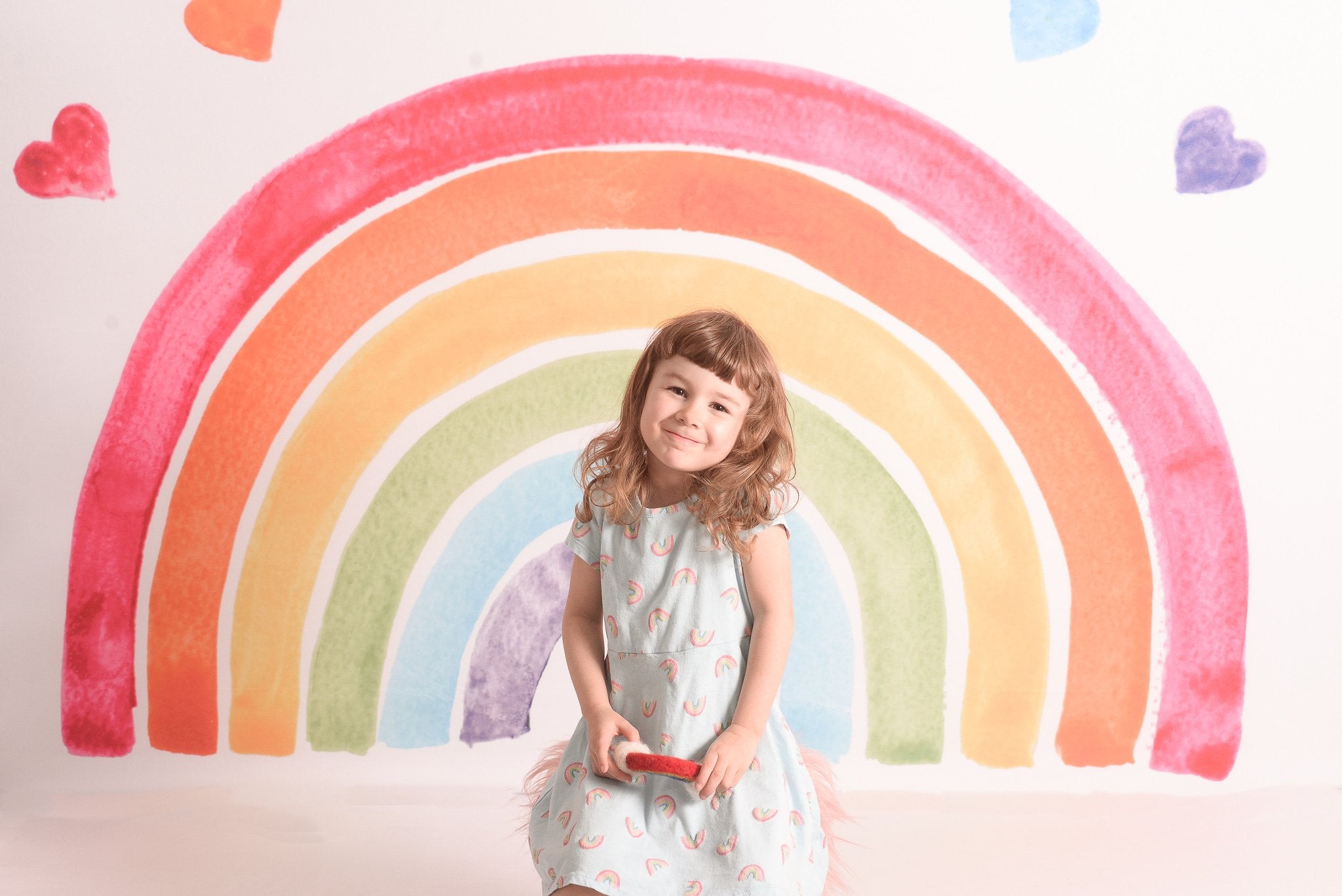 Kate aquarelle arc-en-fond conçu par Mandy Ringe - Kate Backdrop FR