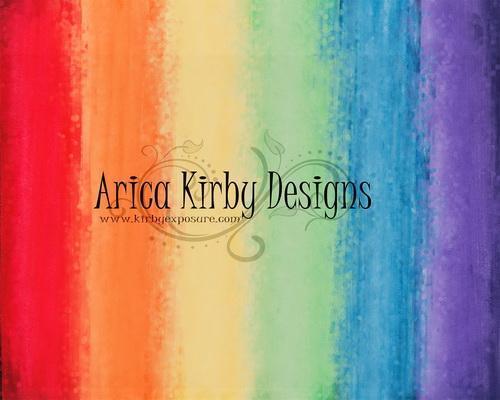 Kate Bokeh Murale Aquarelle Arc-en-ciel Coloré Toile de fond conçue par Arica Kirby - Kate Backdrop FR