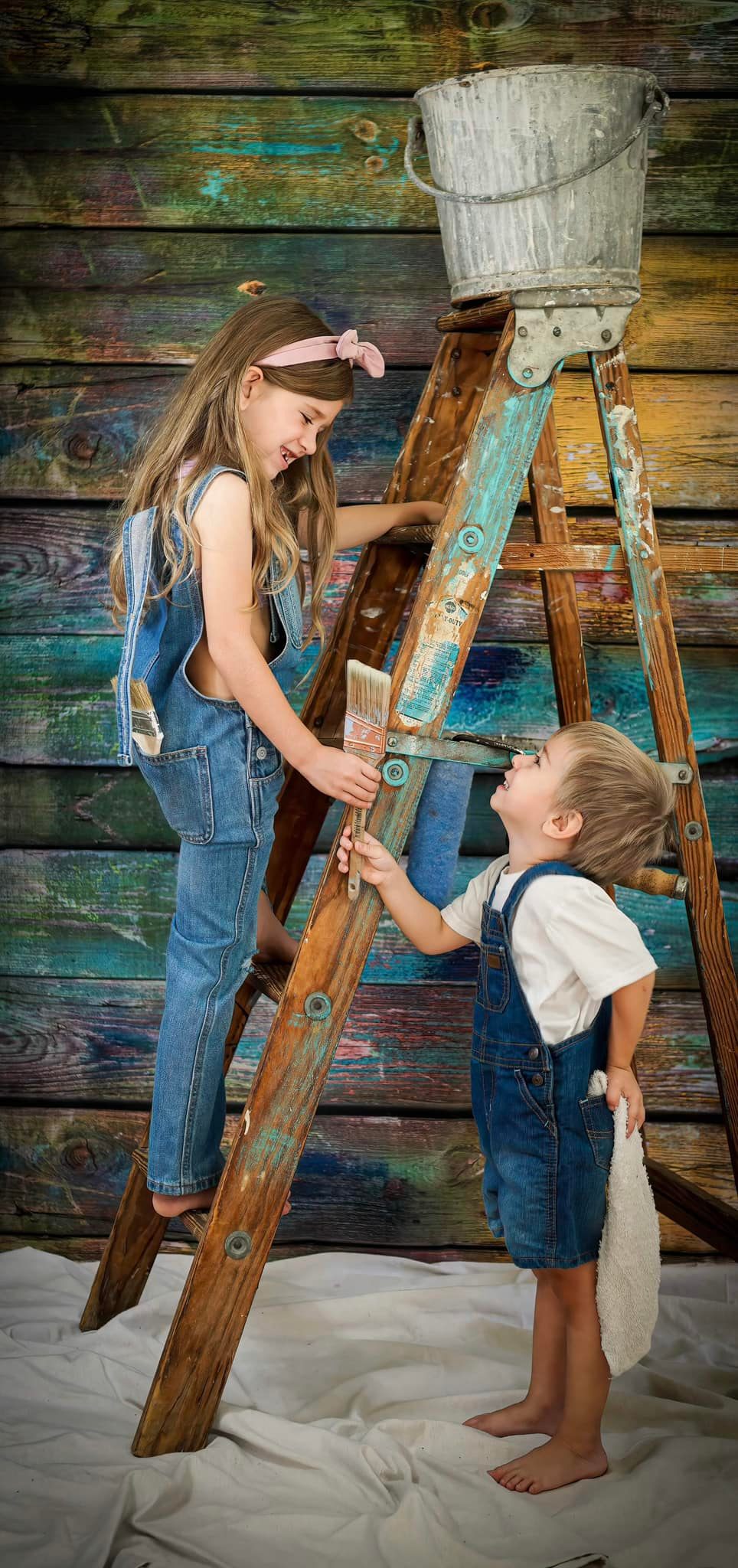 Kate Texture Plancher Bois ancien Toile de fond conçue par Chain Photography - Kate Backdrop FR