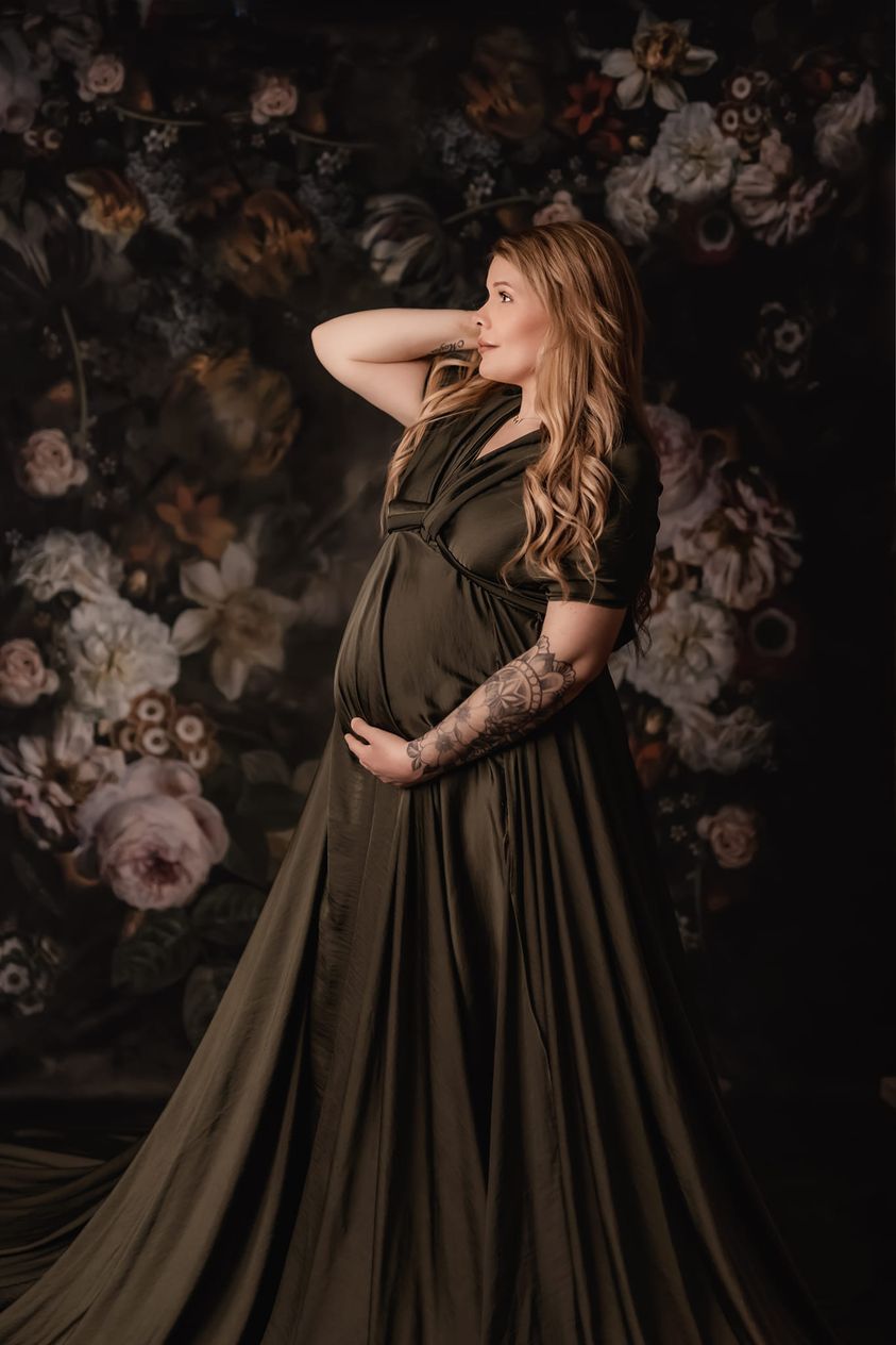 Kate Sweep Mur-à-Sol Vintage Fleurs Boudoir Toile de Fond pour la Photographie - Kate Backdrop FR